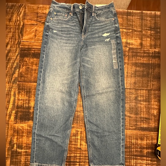 American Eagle Outfitters Denim - American Eagle High Rise Straight Leg Jeans